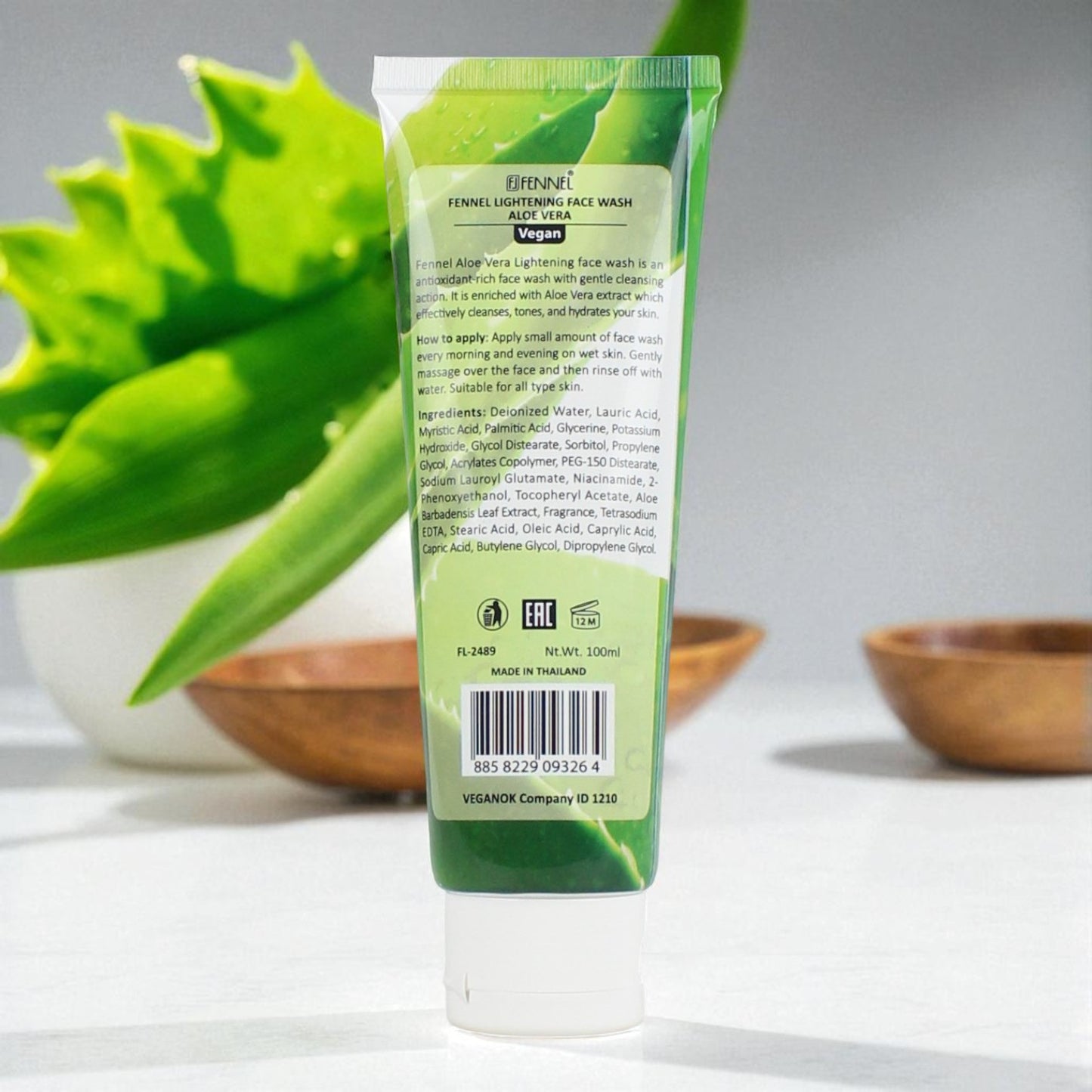 FENNEL Whitening Face Wash - Aloe Vera
