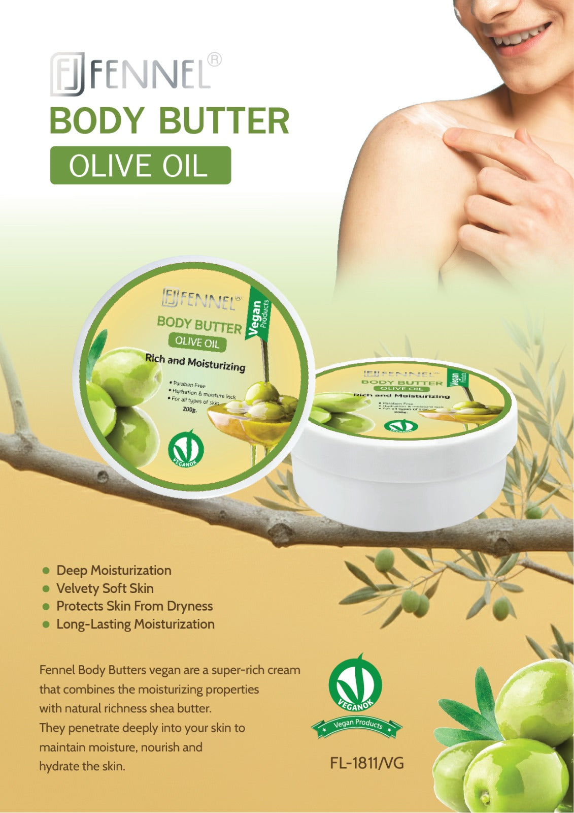 FENNEL Body Butter Cream - Olive Oil