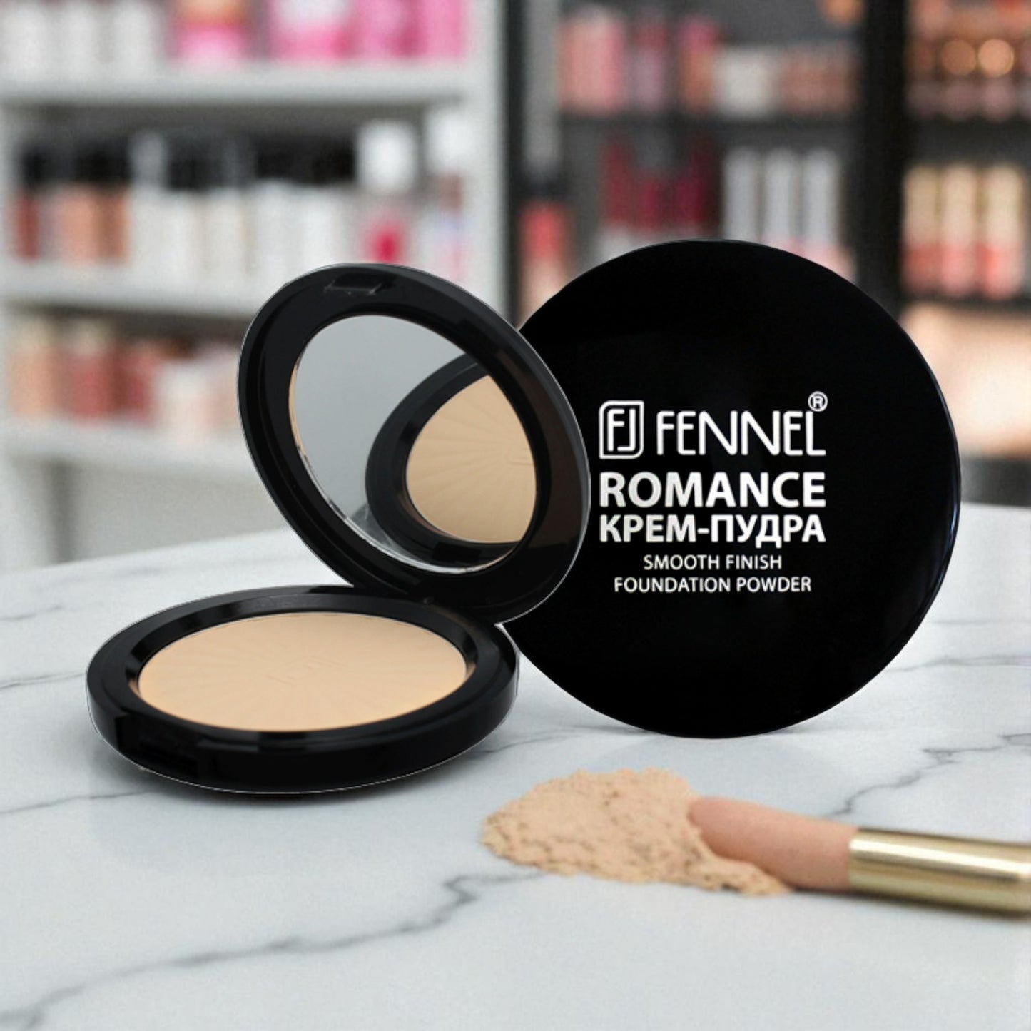 FENNEL Compact Powder – Smooth Finish & Long-Lasting Coverage for Flawless Skin