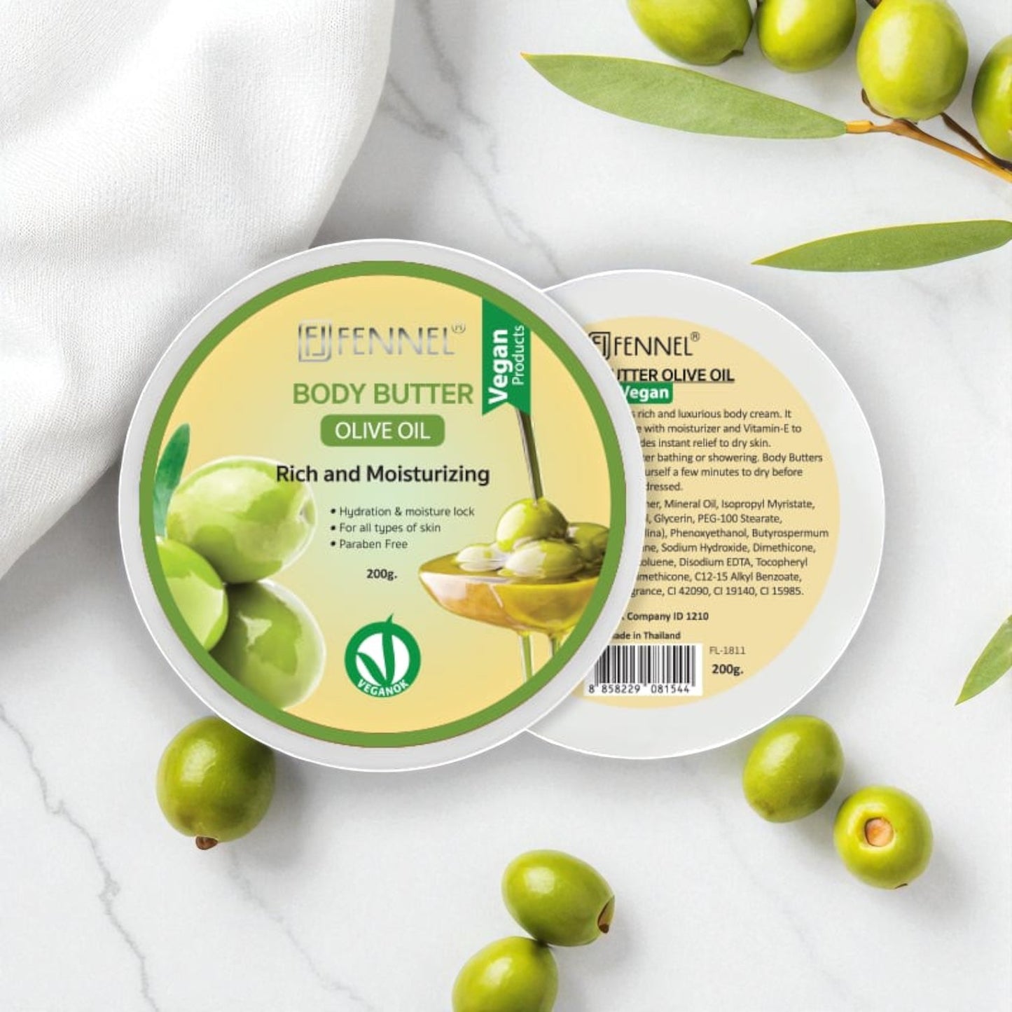 FENNEL Body Butter Cream - Olive Oil