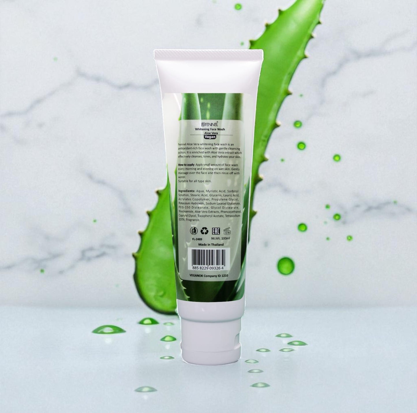 FENNEL Whitening Face Wash – Green Tea